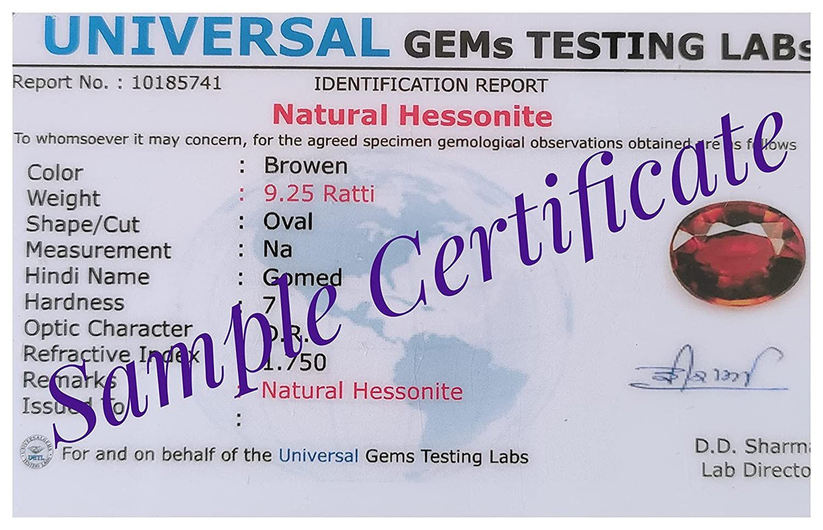 Brown Gomed (Hessonite Rashi Ratan Gemstone For Men And Women | 5.25 Ratti - 11.25 Ratti