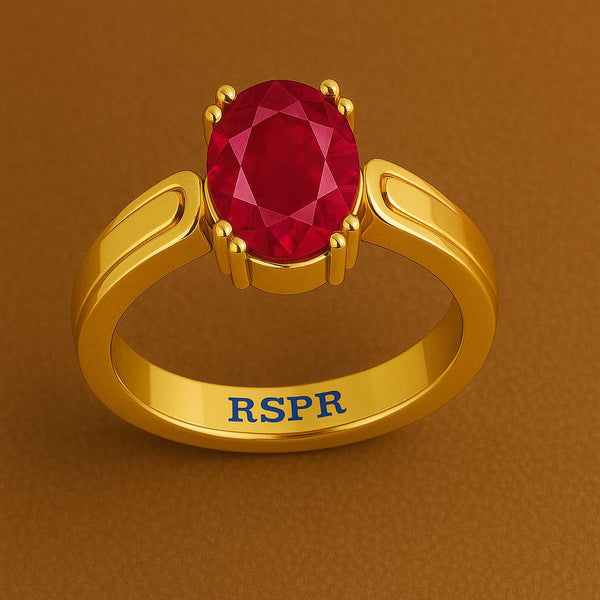 Manikya Stone Certified | Ruby Gemstone Adjustable Ring For Men & Women with Lab certificate | 5.25 Ratti - 11.25 Ratti