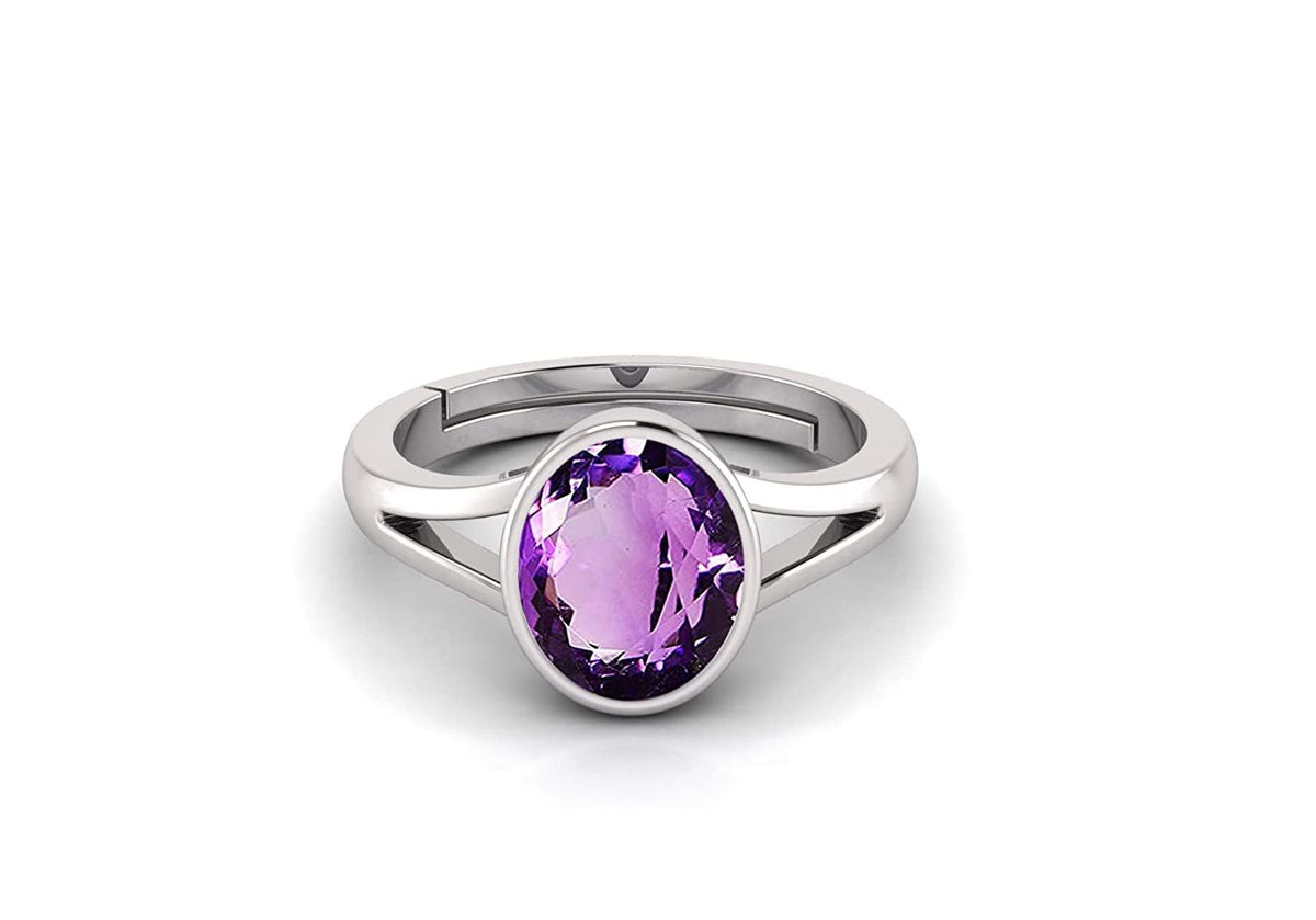 Amethyst Gemstone Ring For Men And Women | 5.25 Ratti - 11.25 Ratti