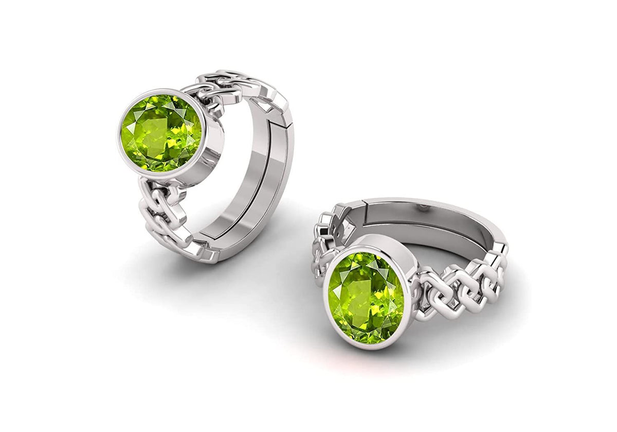 Peridot (Amethyst) Gemstone Ring For Men And Women | 5.25 Ratti - 11.25 Ratti