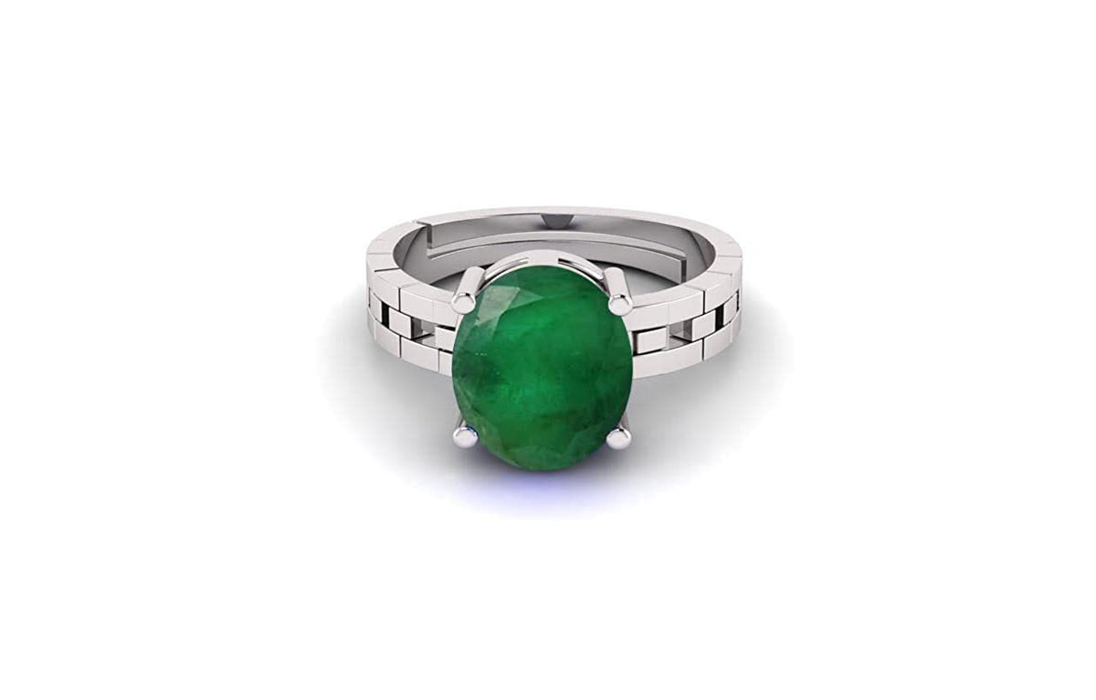 Panna (Emerald) Gemstone Ring For Men And Women | 5.25 Ratti - 11.25 Ratti