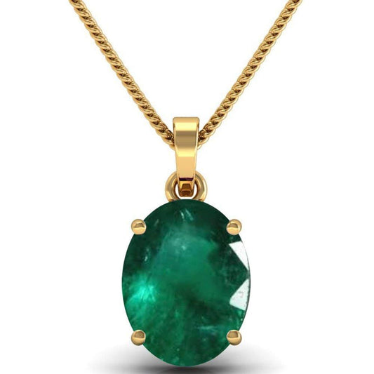 Panna (Emerald) Gemstone Pendant For Men And Women | 5.25 Ratti - 11.25 Ratti