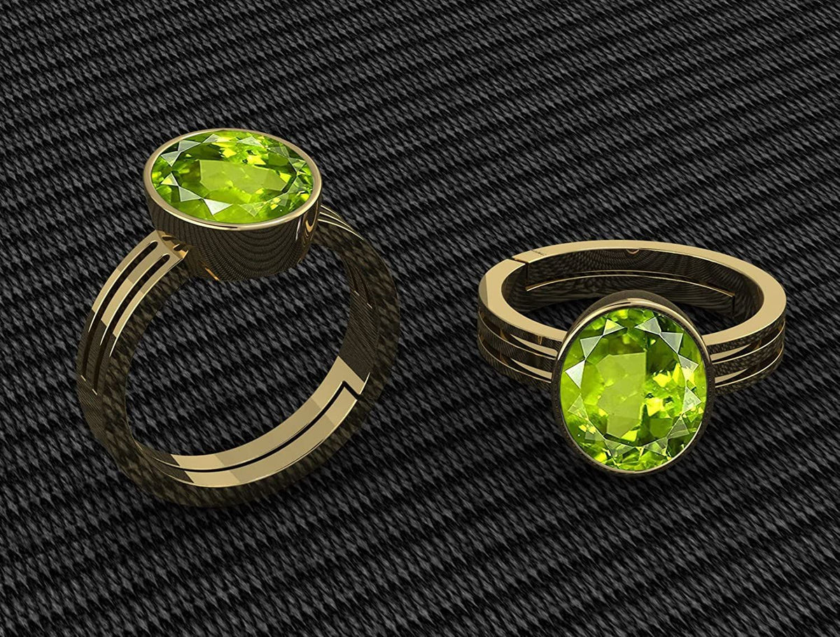 Peridot (Emerald) Gemstone Ring For Men And Women | 5.25 Ratti - 11.25 Ratti