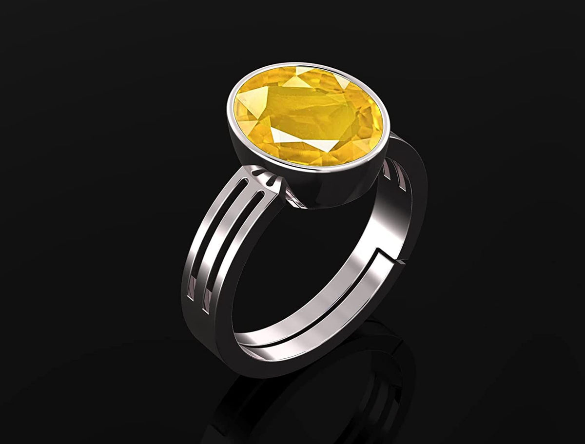 Pukhraj (Amethyst) Gemstone Ring For Men And Women | 5.25 Ratti - 11.25 Ratti