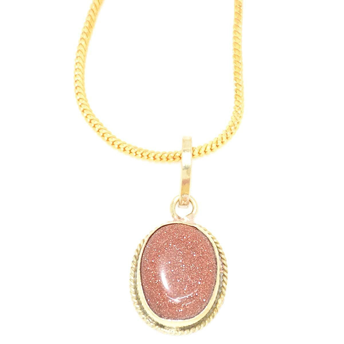 Sunstone Rashi Ratan Gemstone Pendant For Men And Women | 5.25 Ratti - 11.25 Ratti