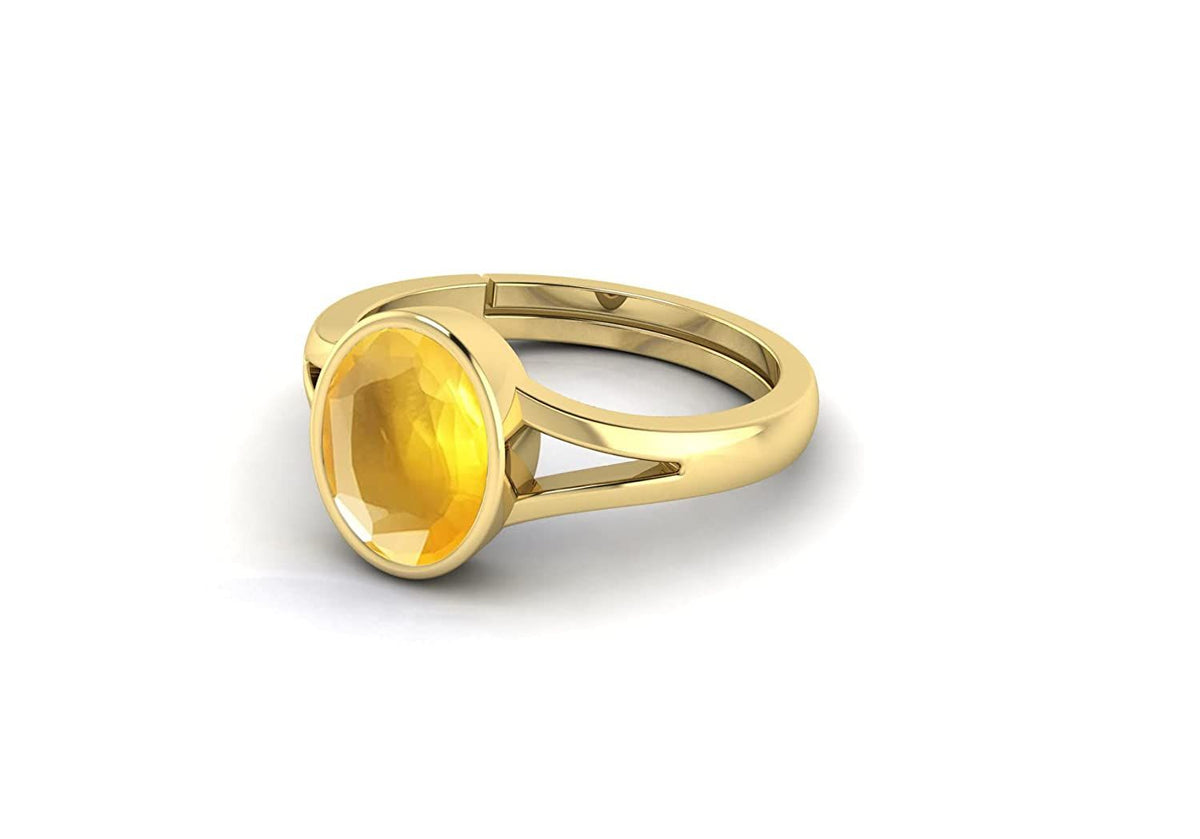 Pukhraj (Amethyst) Gemstone Ring For Men And Women | 5.25 Ratti - 11.25 Ratti
