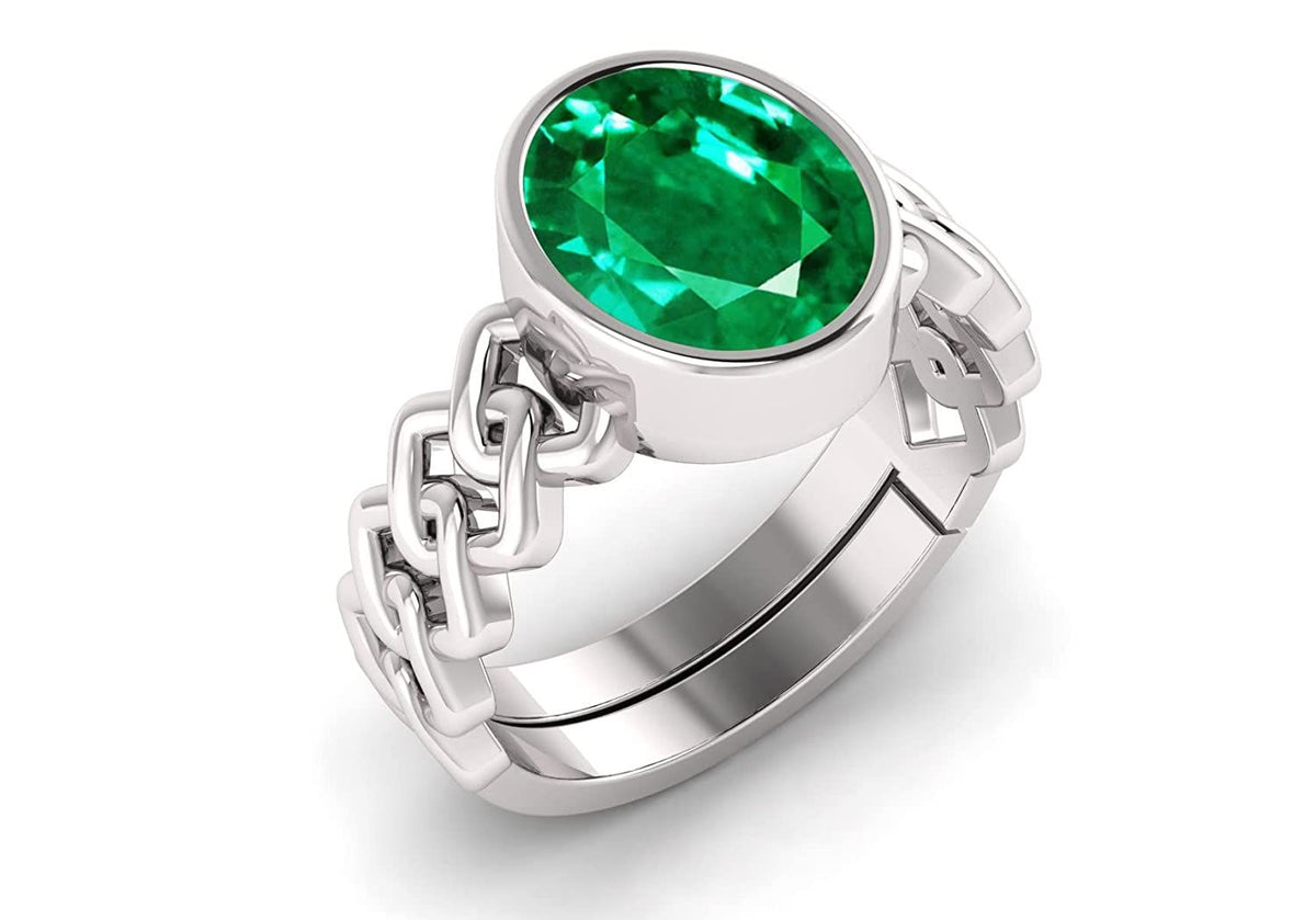 Panna (Emerald) Gemstone Ring For Men And Women | 5.25 Ratti - 11.25 Ratti