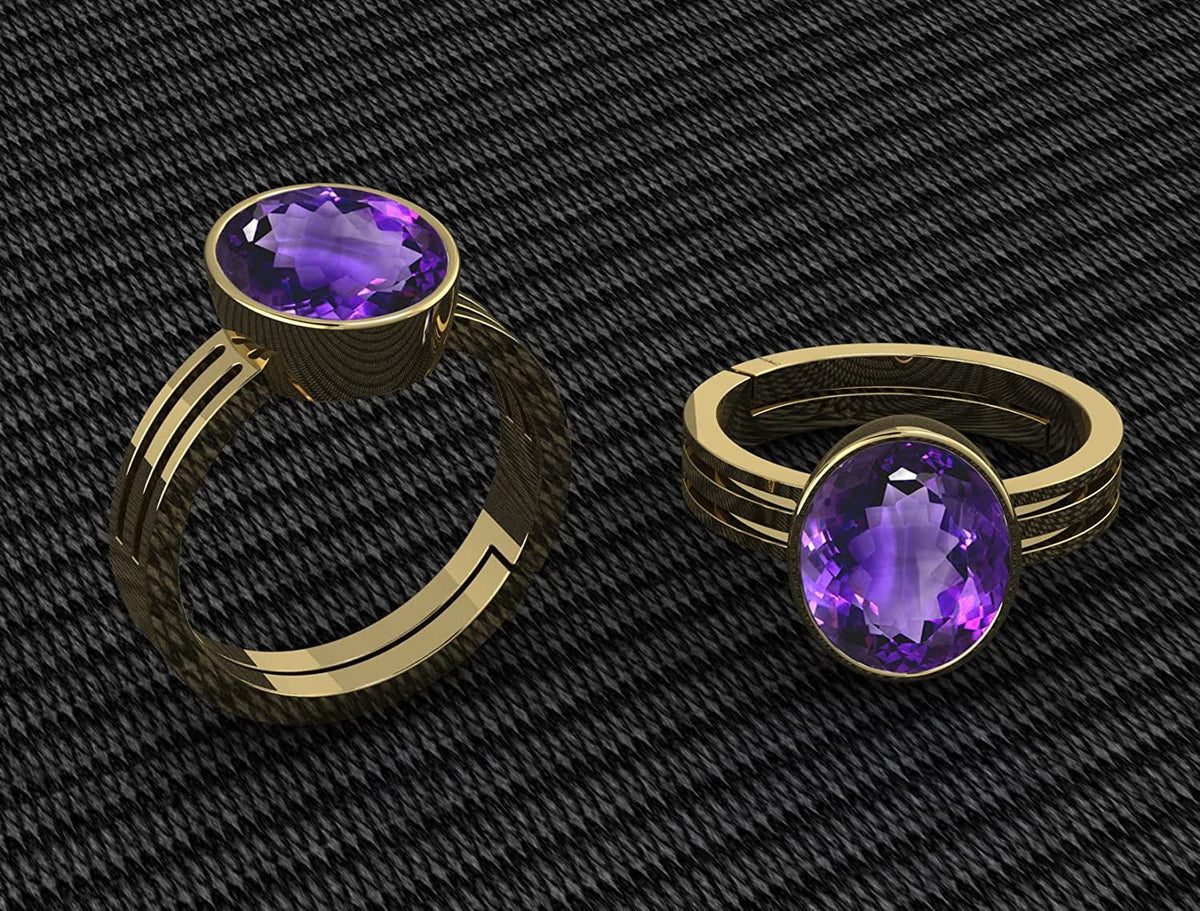 amethyst (Amethyst) Gemstone Ring For Men And Women | 5.25 Ratti - 11.25 Ratti
