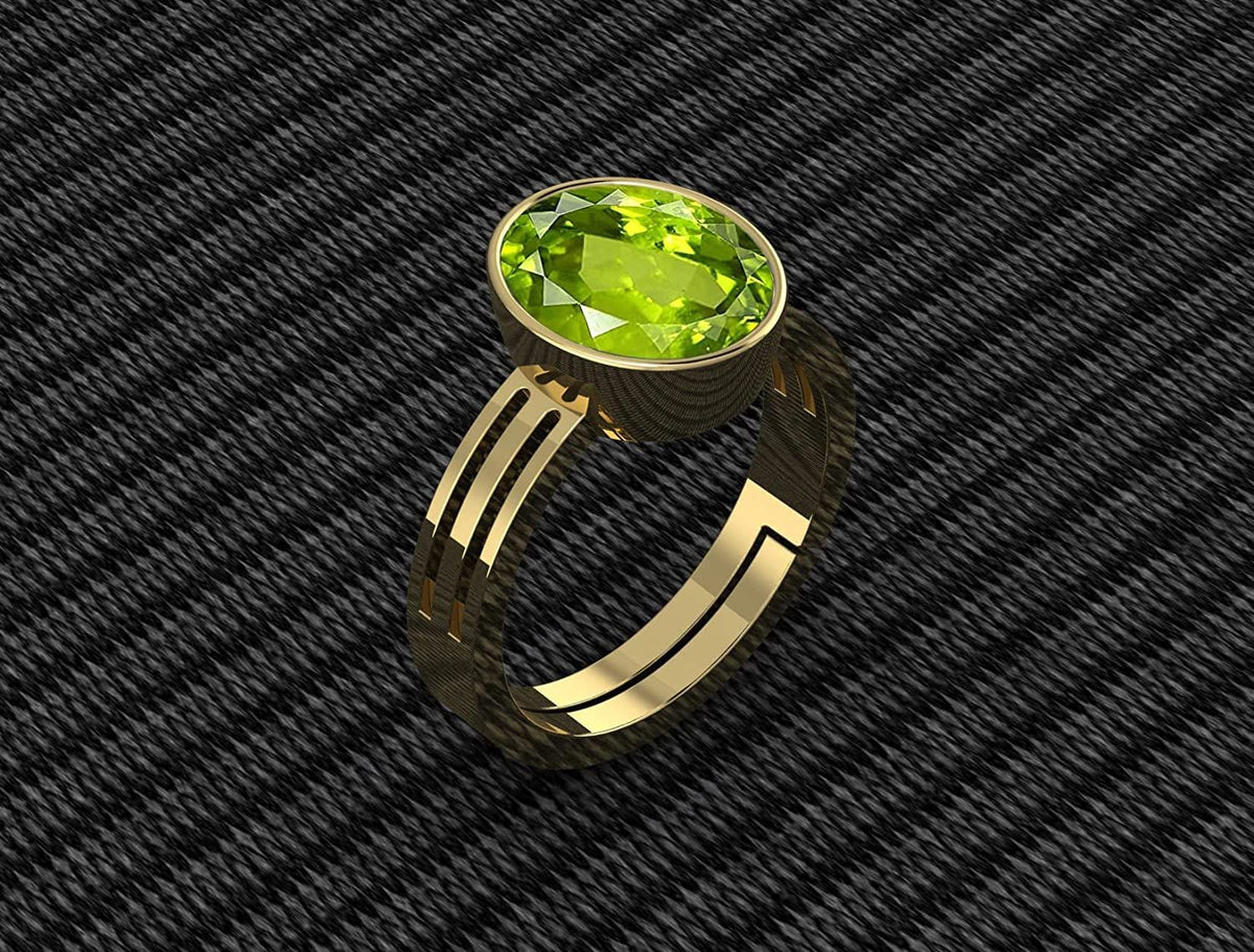 Peridot (Emerald) Gemstone Ring For Men And Women | 5.25 Ratti - 11.25 Ratti