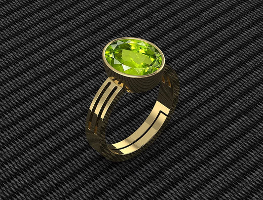 Peridot (Emerald) Gemstone Ring For Men And Women | 5.25 Ratti - 11.25 Ratti