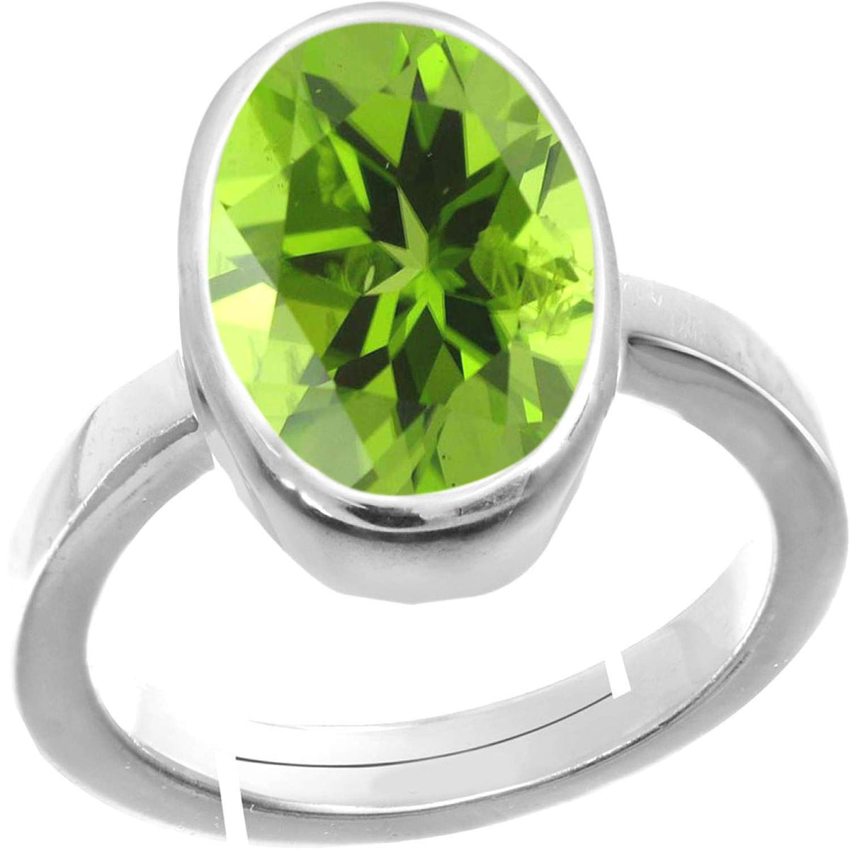 Peridot(Amethyst) Gemstone Ring For Men And Women | 5.25 Ratti - 11.25 Ratti