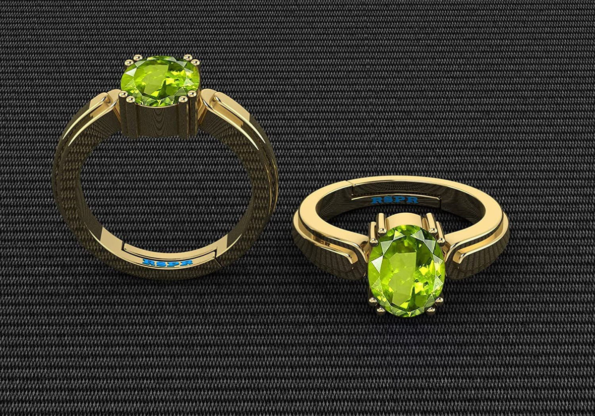 Peridot (Amethyst) Gemstone Ring For Men And Women | 5.25 Ratti - 11.25 Ratti